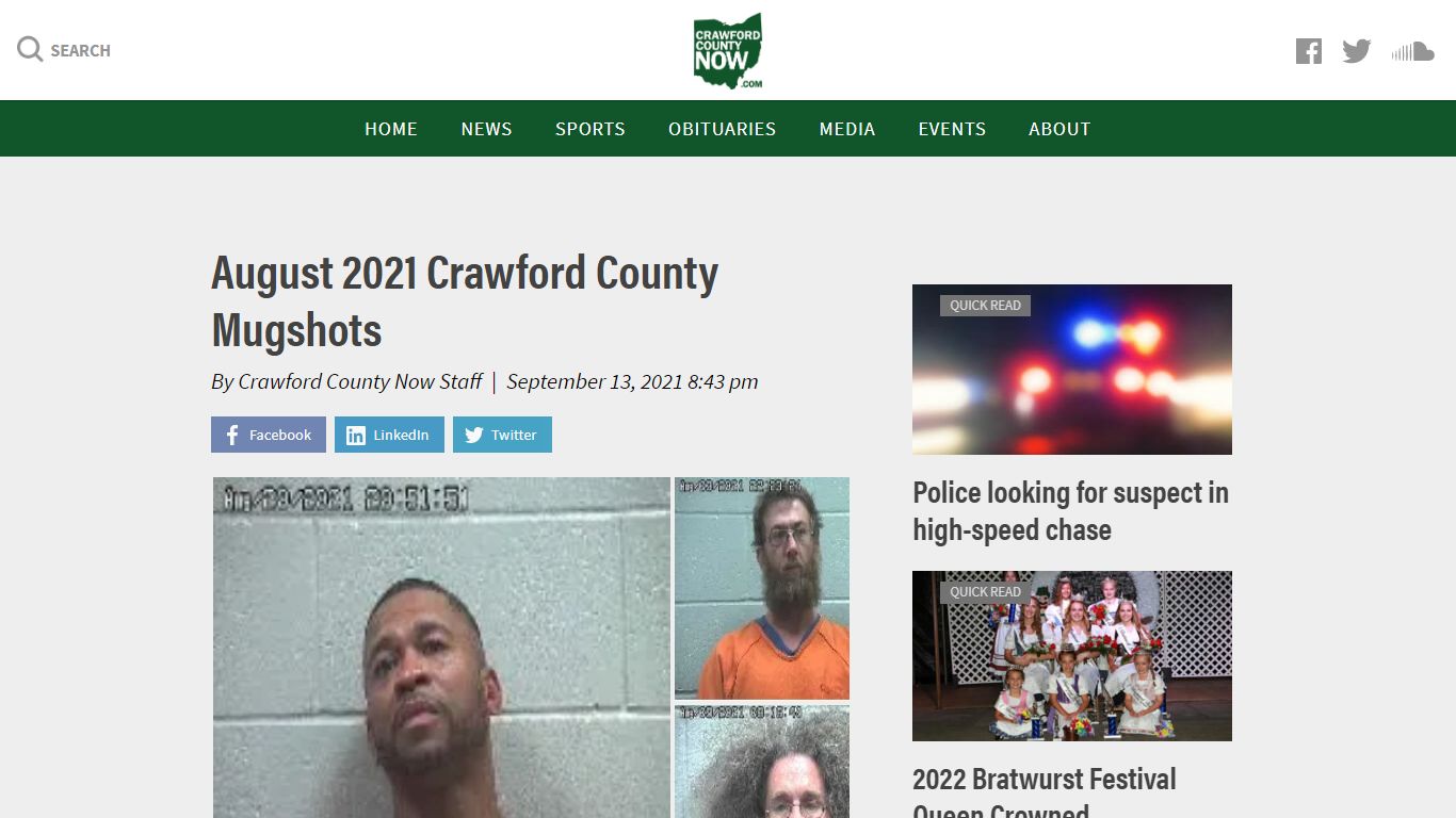 August 2021 Crawford County Mugshots - Crawford County Now